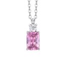 Luca Barra - Collana Donna Acciaio - Zirconi Rosa E Bianco