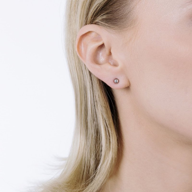 Luca Barra - Orecchini Donna - Acciaio - Sfera 4Mm