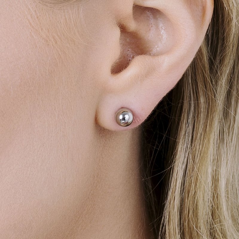 Luca Barra - Orecchini Donna - Acciaio - Sfera 4Mm