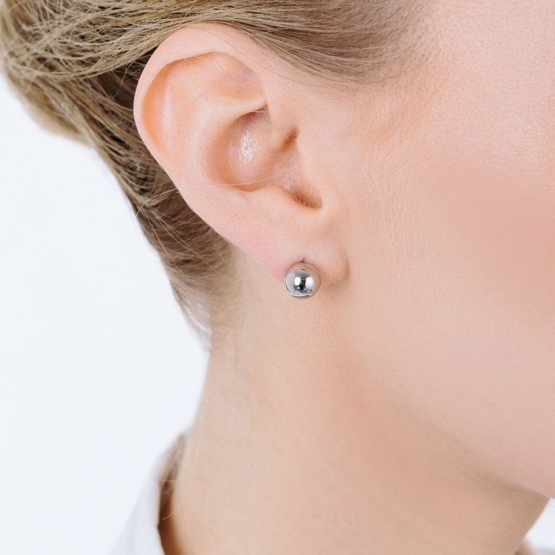 Luca Barra - Orecchini Donna - Acciaio - Sfera 4Mm