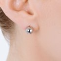 Luca Barra - Orecchini Donna - Acciaio - Sfera 4Mm