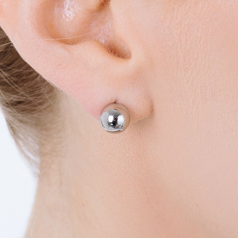 Luca Barra - Orecchini Donna - Acciaio - Sfera 4Mm