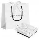 Luca Barra - Collana Donna Acciaio - Zirconi Blu E Bianchi