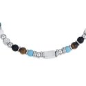 Luca Barra - Bracciale Uomo Acciaio - Occhio Di Tigre