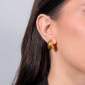 Luca Barra - Orecchini Donna Goccia - Acciaio Ip Gold - 12X20 Mm
