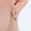 Luca Barra - Orecchini Cerchio Donna - Acciaio - Diametro 13 Mm