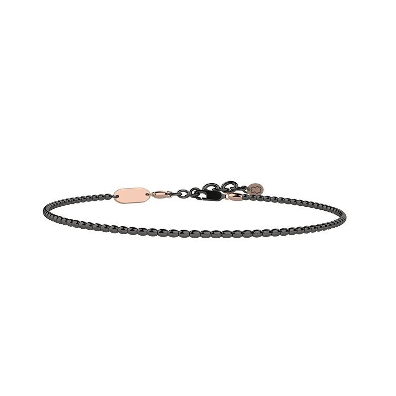 Nanan - Bracciale Daddy Love - Argento 925 - Nero Incidibile