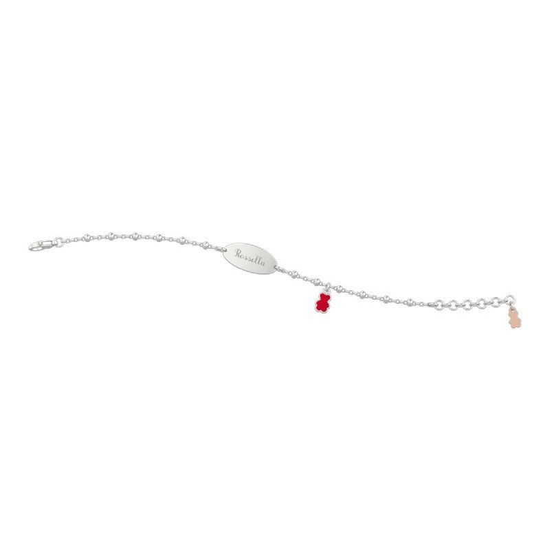 Nanan - Bracciale Bimbo Argento 925 - Targhetta Personalizzabile