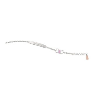 Nanan - Bracciale Famiglia Argento 925 - Targhetta Personalizzabile