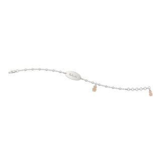 Nanan - Bracciale Bimbo Argento 925 - Targhetta Personalizzabile