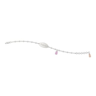 Nanan - Bracciale Bimbo Argento 925 - Targhetta Personalizzabile