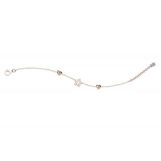 Nanan - Bracciale Argento 925 - Stella - Cuoricini
