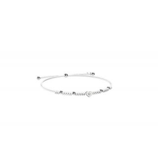 Nanan - Bracciale Cordino Cuore - Argento 925 - Bambini