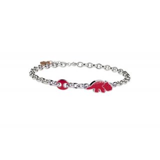 Nanan - Bracciale Dinosauro Rosso - Argento 925 - Bambini