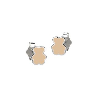 Nanan - Orecchino Orso Ag 925 - Argento 925 - Cream