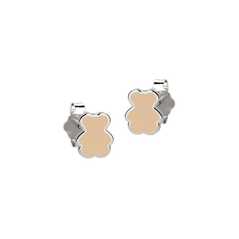 Nanan - Orecchino Orso Ag 925 - Argento 925 - Cream