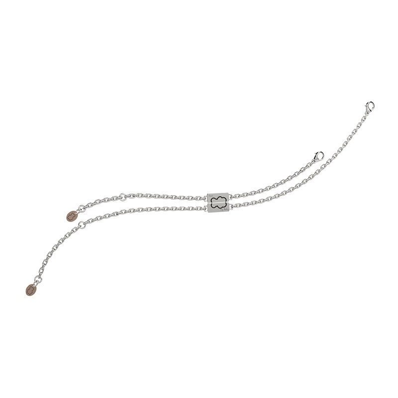 Nanan - Bracciale Divisibile Papà Bimbi - Argento 925 - Nero