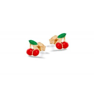 Nanan - Orecchini Ciliegie - Argento 925 - Placcato Oro