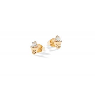 Nanan - Orecchini Gelato - Argento 925 - Placcato Oro 18Kt