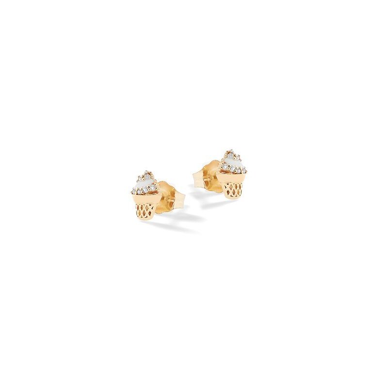 Nanan - Orecchini Gelato - Argento 925 - Placcato Oro 18Kt