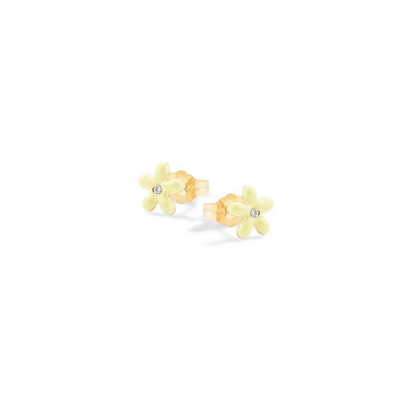 Nanan - Orecchini Margherite Gialle - Argento 925 - Placcato Oro