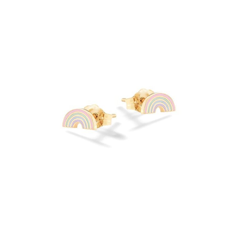 Nanan - Orecchini Arcobaleno - Argento 925 - Placcato Oro