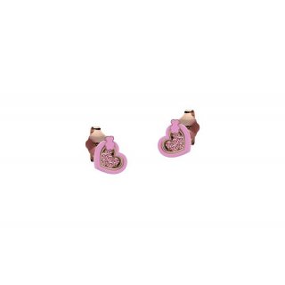 Nanan - Orecchino Cuore Rosa - Argento 925 - Donna
