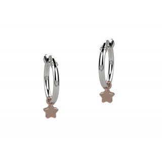 Nanan - Orecchino Cerchio - Argento 925 - Oro Rosa