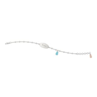 Nanan - Bracciale Bimbo Argento 925 - Targhetta Personalizzabile