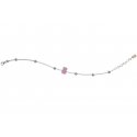 Nanan - Bracciale Orso Rosa - Argento 925 - Dettagli Smaltati