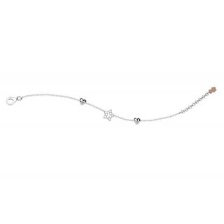 Nanan - Bracciale Stella - Argento 925 - Cuoricini