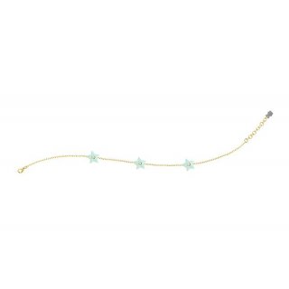 Nanan - Bracciale Stelle Azzurre - Argento 925 - Pietre Brillanti