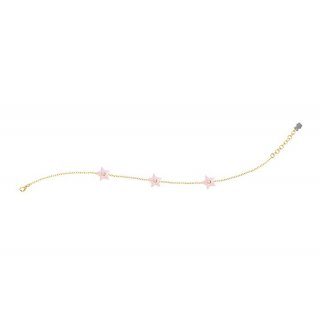 Nanan - Bracciale Stelle Rosa - Argento 925 - Pietre Brillanti