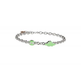 Nanan - Bracciale Stegosauro Bambini - Argento 925 - 13/15Cm