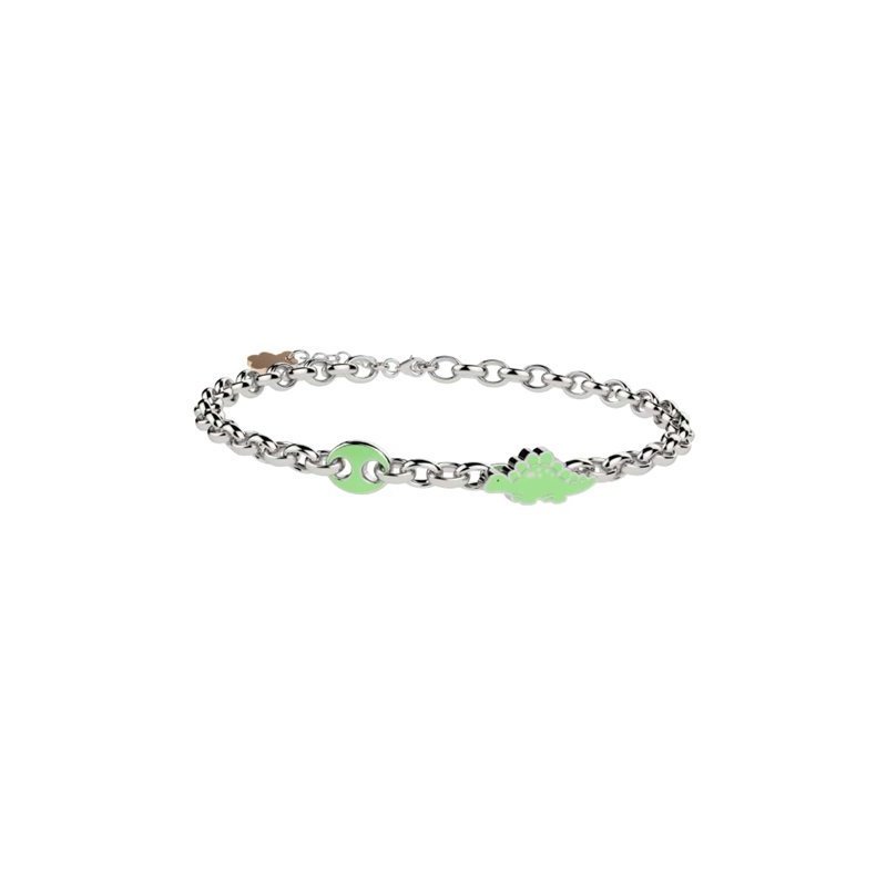 Nanan - Bracciale Stegosauro Bambini - Argento 925 - 13/15Cm