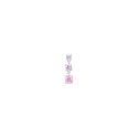 Luca Barra - Mono Orecchini Donna - Acciaio - Zirconi Rosa
