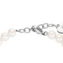 Luca Barra - Bracciale Donna - Perle Sintetiche - Cristalli Bianchi