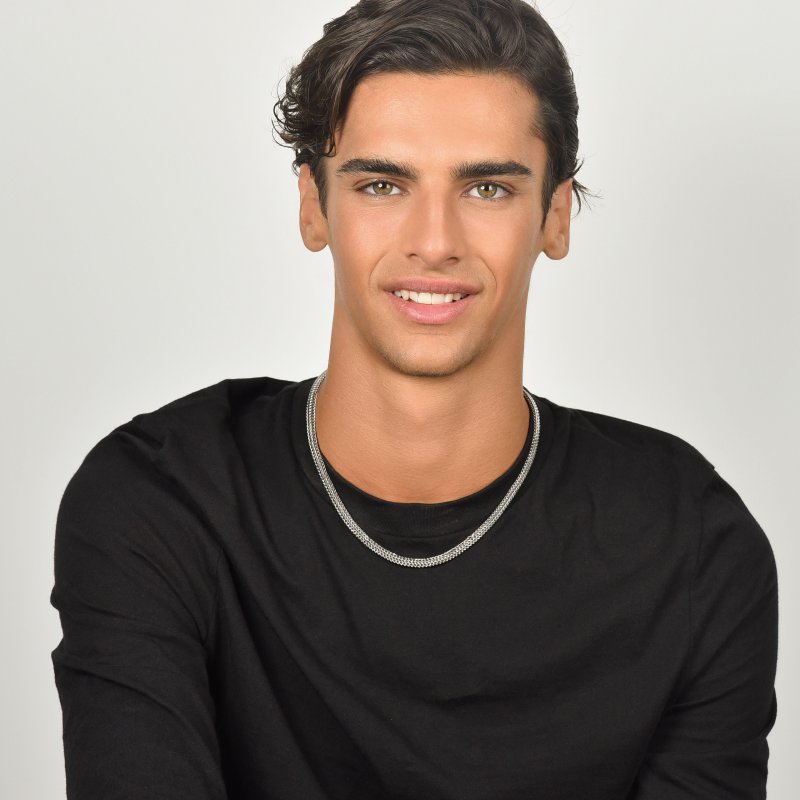 Luca Barra - Collana Uomo Acciaio - Elegante - Resistente