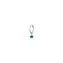 Luca Barra - Mono Orecchini Donna - Acciaio - Zircone Verde