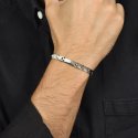 Luca Barra - Bracciale Uomo - Acciaio - Piastra Silver