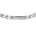 Luca Barra - Bracciale Uomo - Acciaio - Piastra Silver