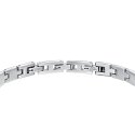Luca Barra - Bracciale Uomo - Acciaio - Piastra Silver
