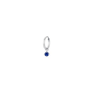 Luca Barra - Mono Orecchini Donna - Acciaio - Zircone Blu