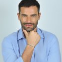 Luca Barra - Bracciale Uomo Acciaio - Cristalli Neri - Eleganza Moderna