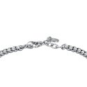 Luca Barra - Bracciale Uomo Acciaio - Cristalli Neri - Eleganza Moderna