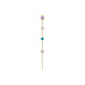 Luca Barra - Mono Orecchino Donna - Acciaio Ip Gold - Cristalli