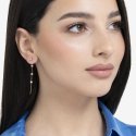 Luca Barra - Mono Orecchino Donna - Acciaio Ip Gold - Cristalli Multicolor