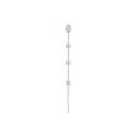 Luca Barra - Mono Orecchino Donna - Acciaio - Cristalli Multicolor