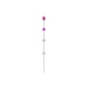 Luca Barra - Mono Orecchino Donna - Acciaio - Cristalli Multicolor