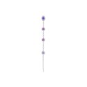 Luca Barra - Mono Orecchino Donna - Acciaio - Cristalli Multicolor